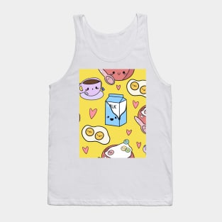 Kawaii Breakfast- Yellow Tank Top